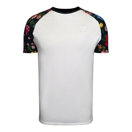 SikSilk SikSilk Shirt Raglan gemengde kleuren / wit