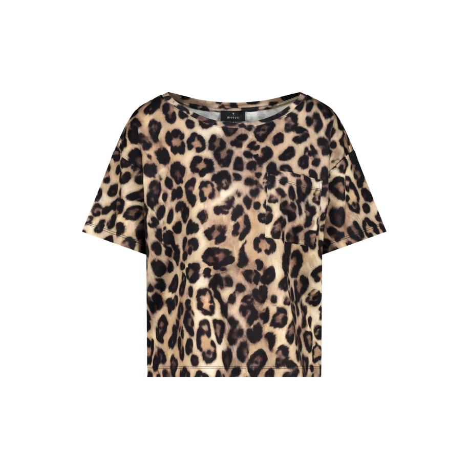 Monari monari Shirt bruin / cappuccino / zwart -