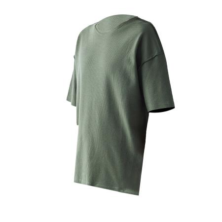 VAMOS CLO Shirt kaki / wit