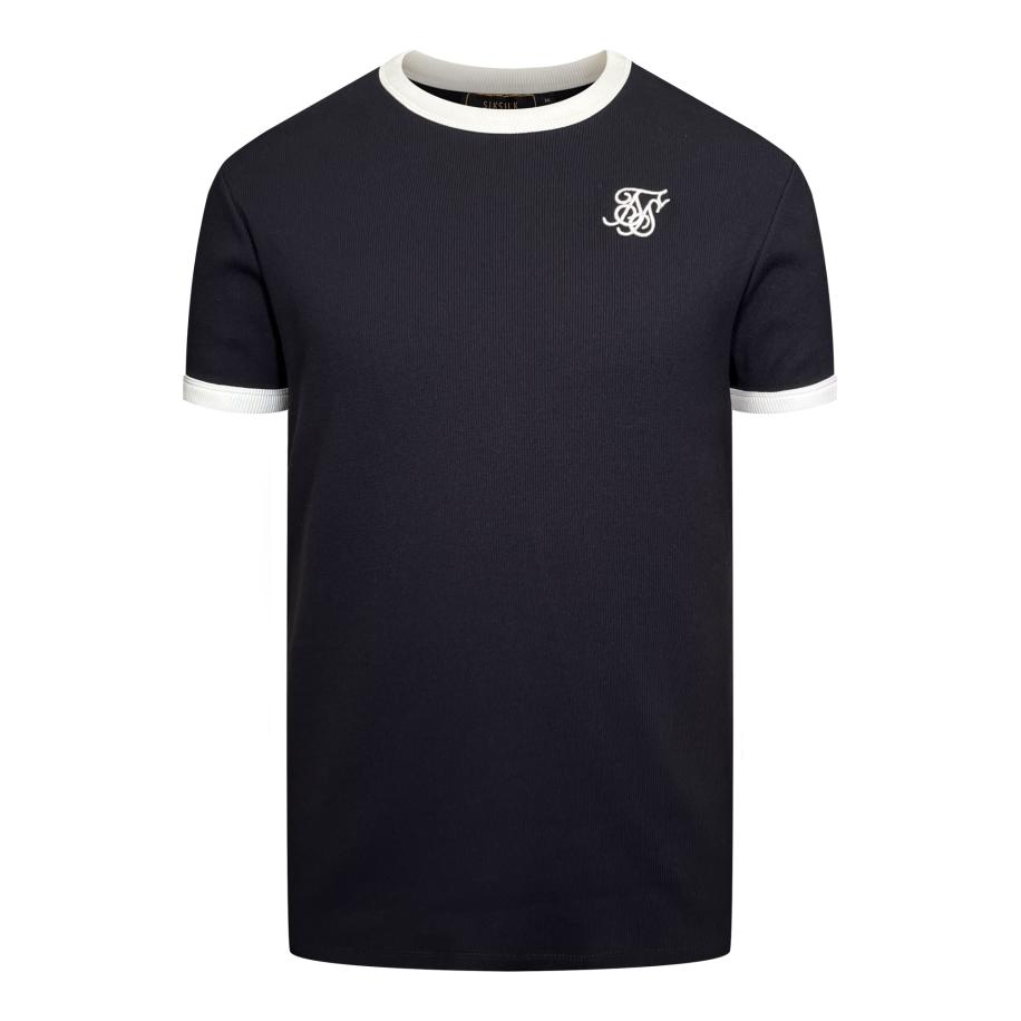 SikSilk SikSilk Shirt zwart / wit -