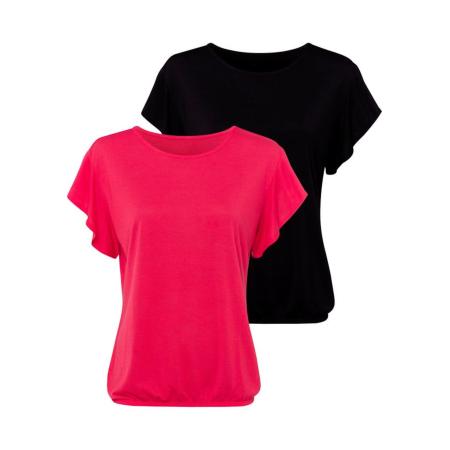 Lascana LASCANA Shirt pink / zwart