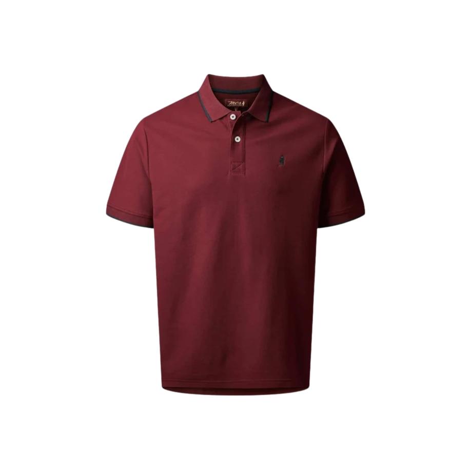 MCS MCS Shirt River wijnrood / zwart -