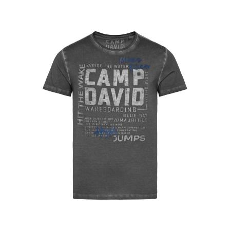 Camp David CAMP DAVID Shirt blauw / grijs / zwart