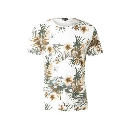 Key Largo Shirt PLAYA bruin / donkergroen / wit