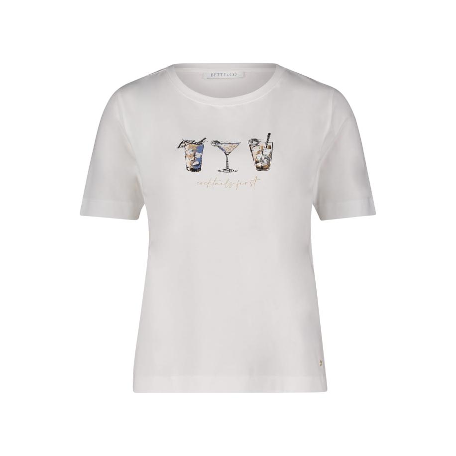 Betty & Co Betty & Co Shirt bruin / wit -