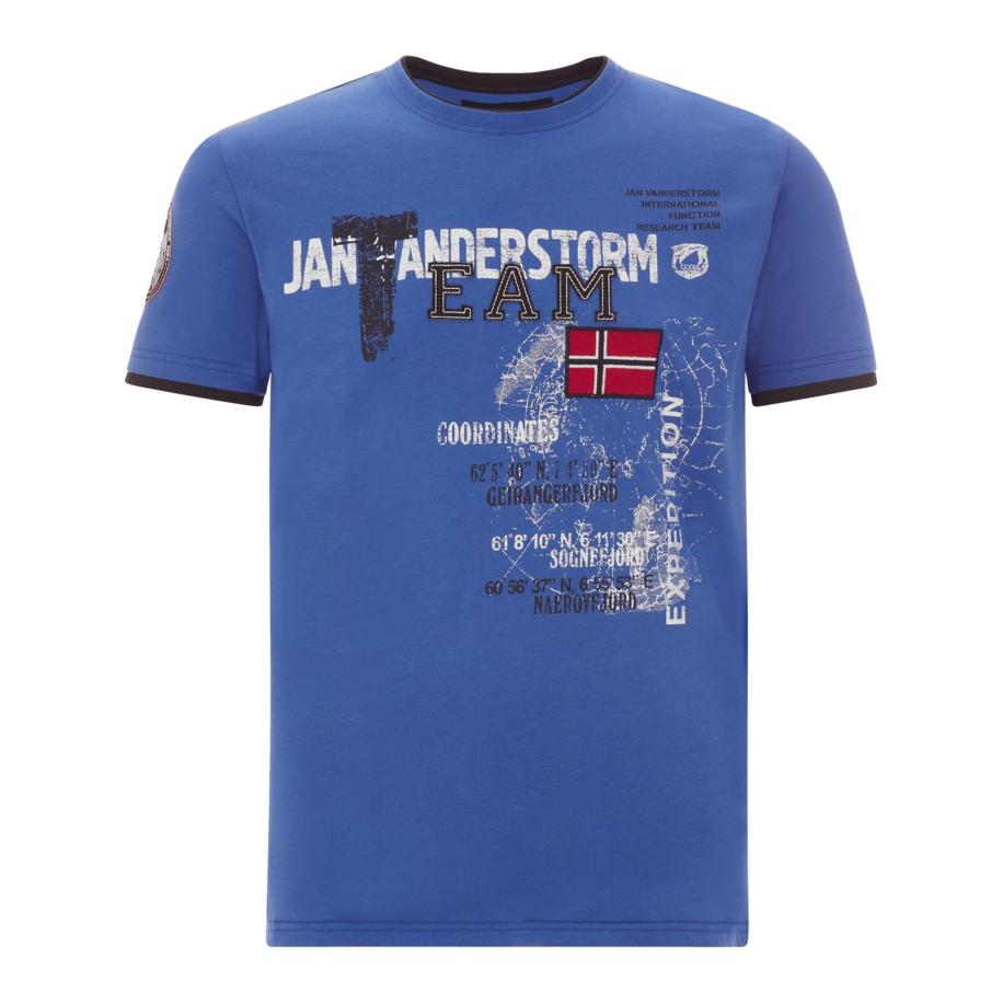jan vanderstorm Jan Vanderstorm Shirt Sölve royal blue/koningsblauw -