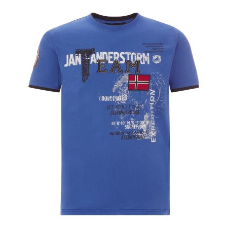 jan vanderstorm Jan Vanderstorm Shirt Sölve royal blue/koningsblauw