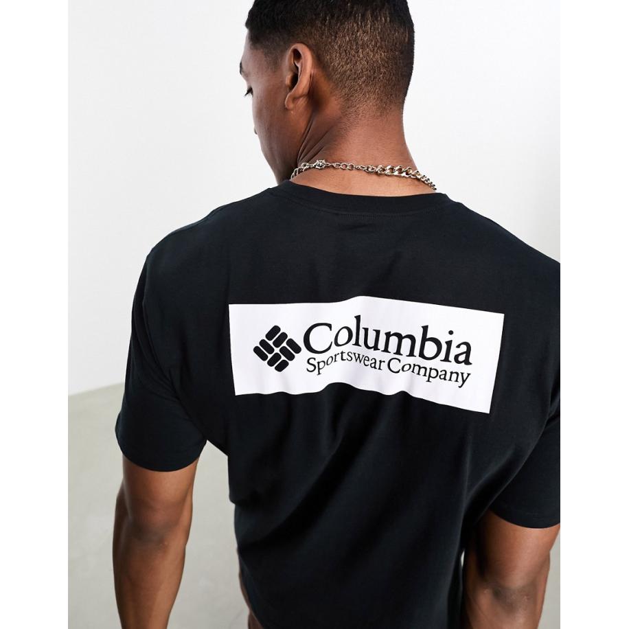 Columbia - North Cascades - T-shirt in zwart Zwart