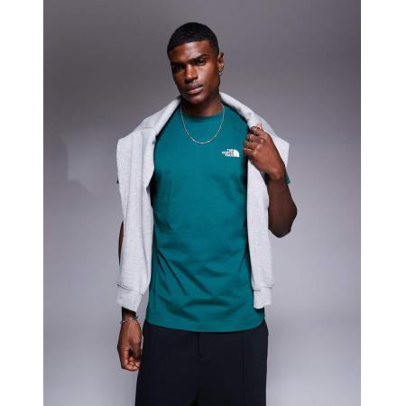 The North Face Simple Dome T-shirt met logo in donkergroen