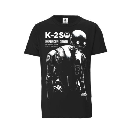 LOGOSHIRT Shirt Star Wars grijs / zwart / wit