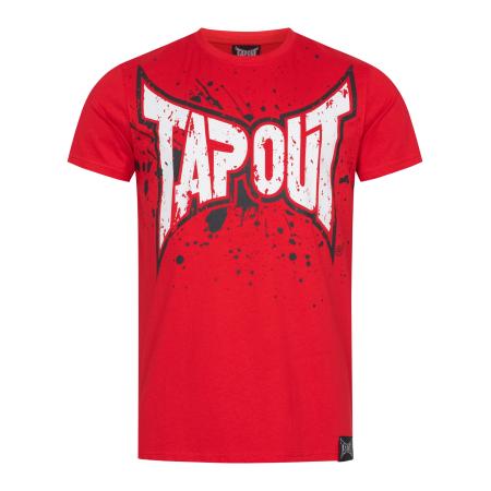 Tapout Tapout Shirt Splashing rood / zwart / wit
