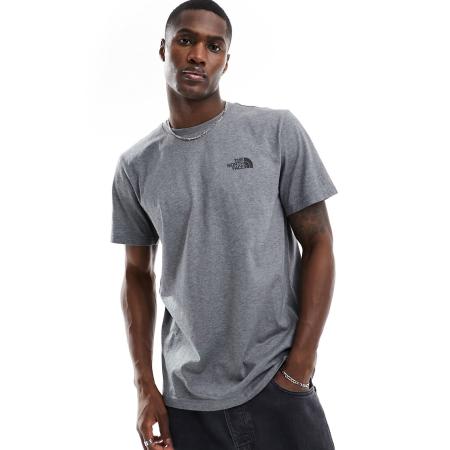 The North Face - Simple Dome - T-shirt met logo in donkergrijs