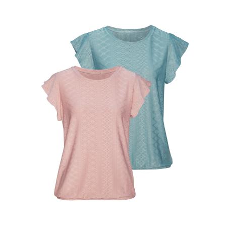 VIVANCE VIVANCE Shirt aqua / poederroze
