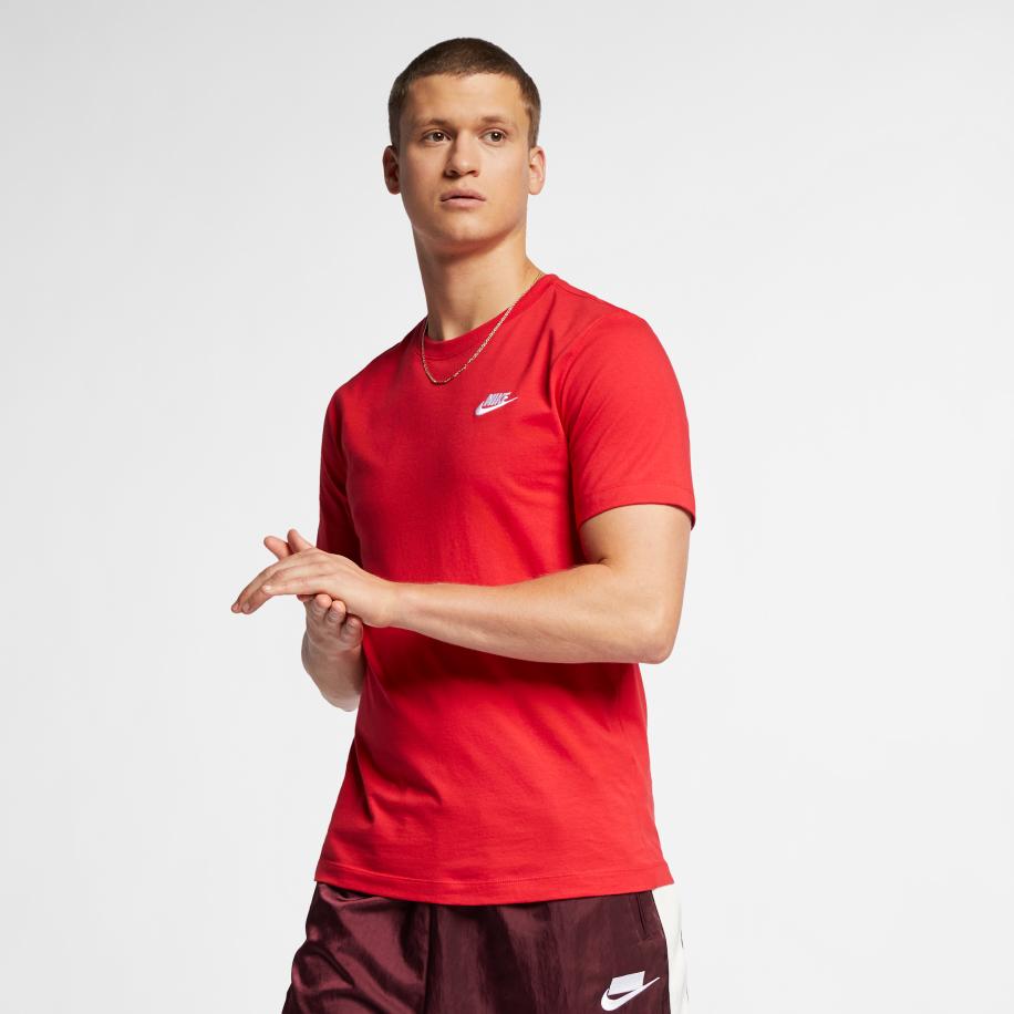 Nike Club T-shirt voor heren - Rood Bruin