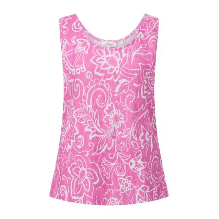 s.Oliver Shirt rosa / wit