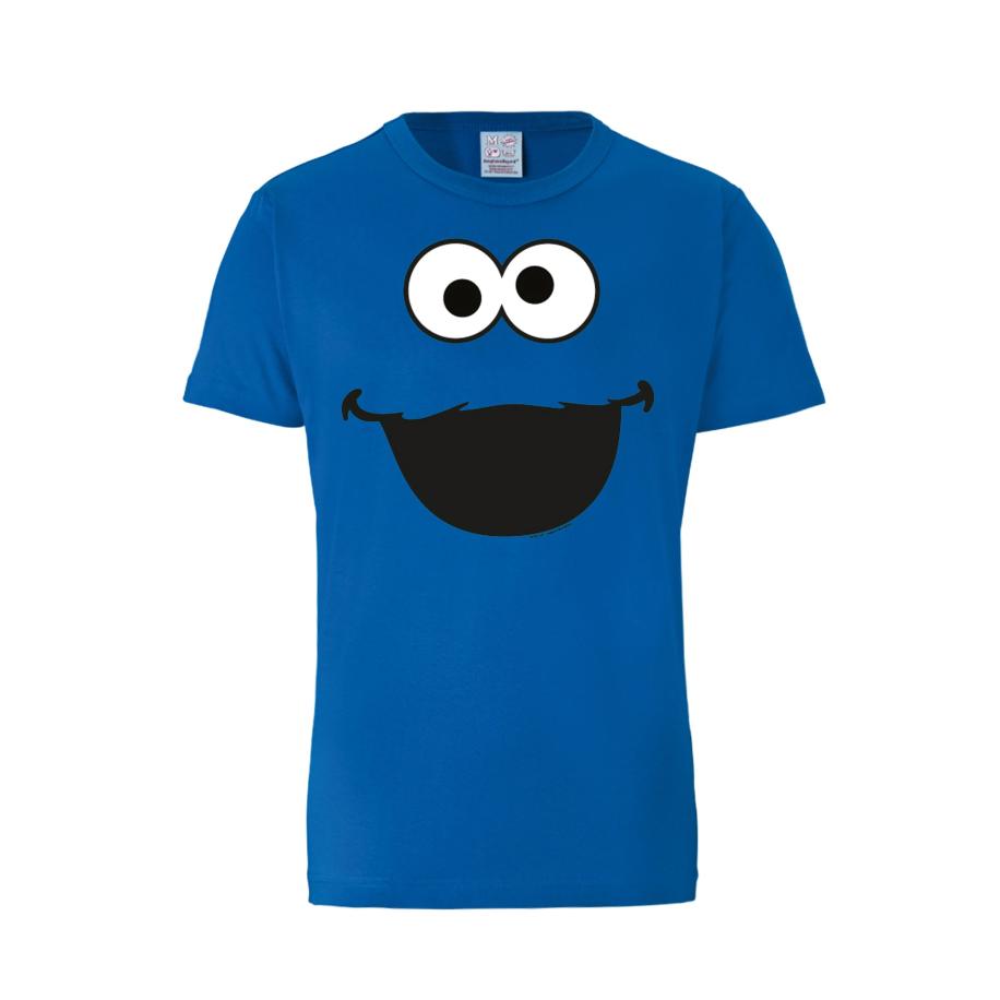 LOGOSHIRT Shirt Sesamstraße - Krümelmonster royal blue/koningsblauw / zwart / wit Blauw