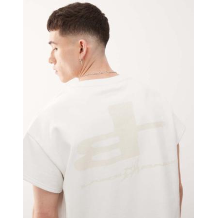 Cheap Monday x Landon Barker - Recht T-shirt met print in wit