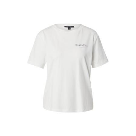 Comma COMMA Shirt grijs / wit