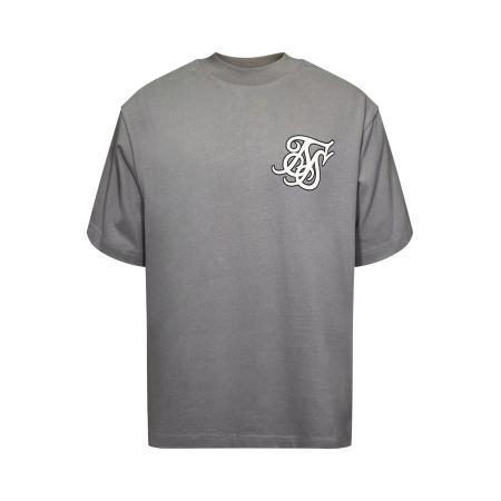 SikSilk SikSilk Shirt grijs / wit