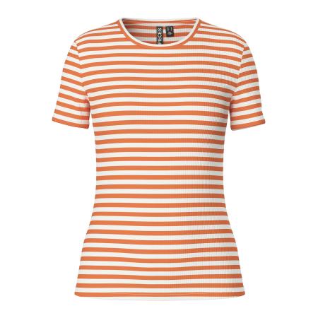 Pieces PIECES Shirt PCRUKA mandarijn / wit