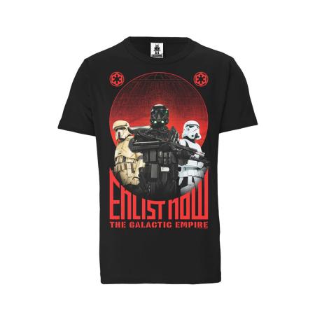 LOGOSHIRT Shirt Star Wars rood / zwart