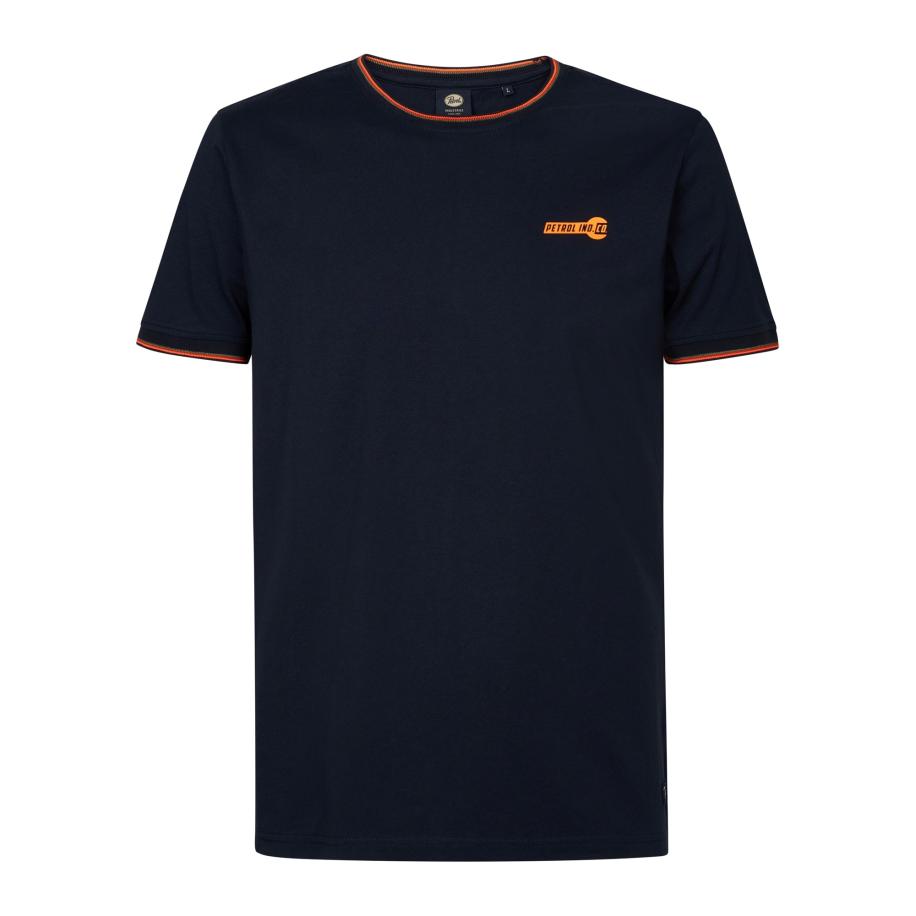 Petrol Industries Petrol Industries Shirt oranje / zwart -