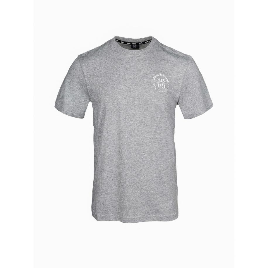 H.I.S H.I.S Shirt Denim Heritage 1923 grijs / grijs gemêleerd -