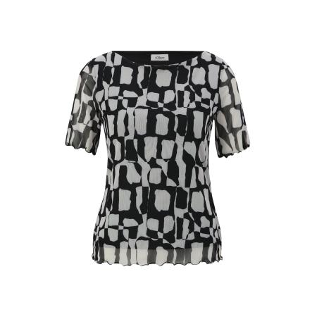 s.Oliver BLACK LABEL Shirt grijs / zwart