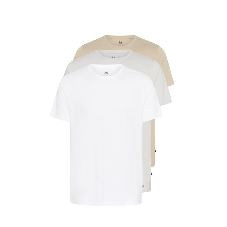 Matinique Matinique Shirt Jermane lichtbeige / lichtgrijs / wit -