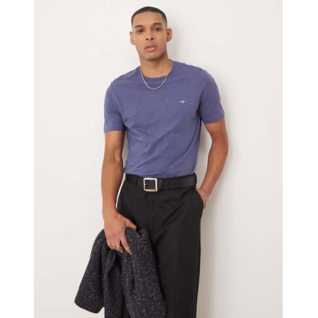 GANT - T-shirt met schildlogo in marineblauw