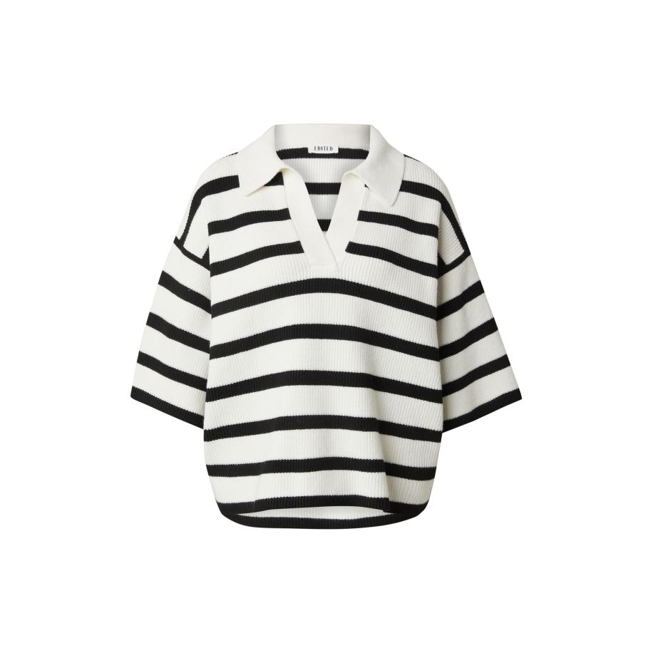 EDITED EDITED Oversized shirt Mireia zwart / wit -