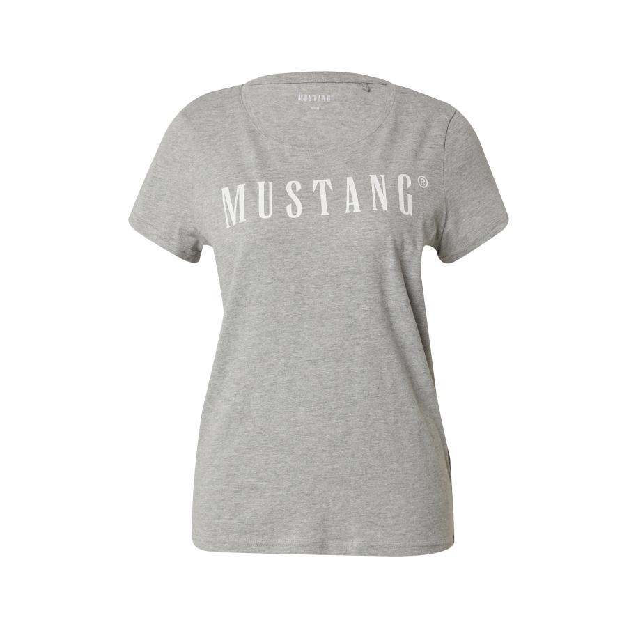 Mustang MUSTANG Shirt Alma grijs gemêleerd / wit -