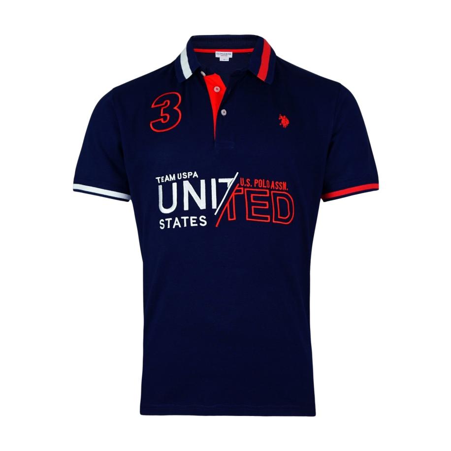 U.S. Polo Assn. U.S. POLO ASSN. Shirt blauw / rood / wit -