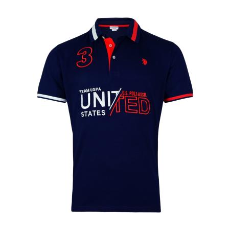U.S. Polo Assn. U.S. POLO ASSN. Shirt blauw / rood / wit