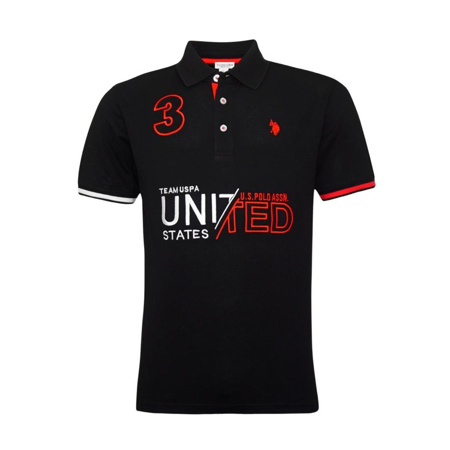 U.S. Polo Assn. U.S. POLO ASSN. Shirt rood / zwart / wit -