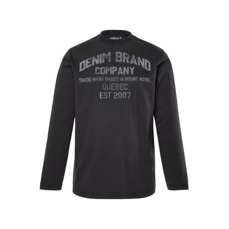 men plus Men Plus Shirt zwart / offwhite