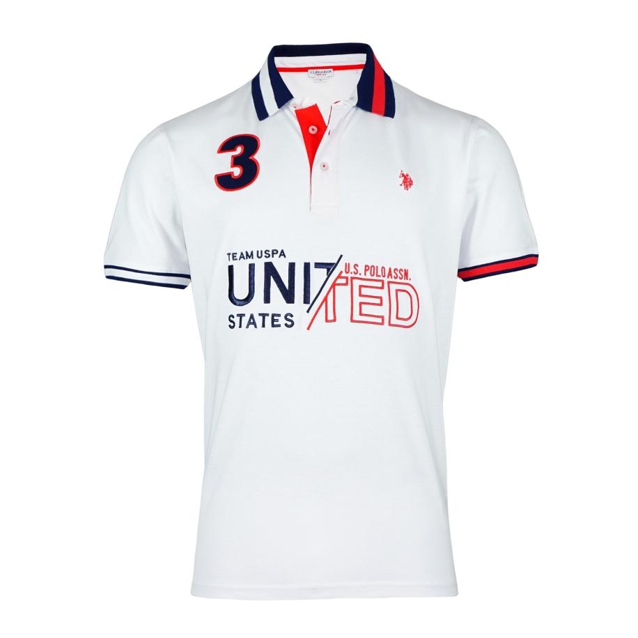 U.S. Polo Assn. U.S. POLO ASSN. Shirt rood / zwart / wit -