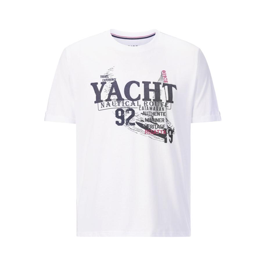 BABISTA T-Shirt ronde hals wit, Bedrukt Wit