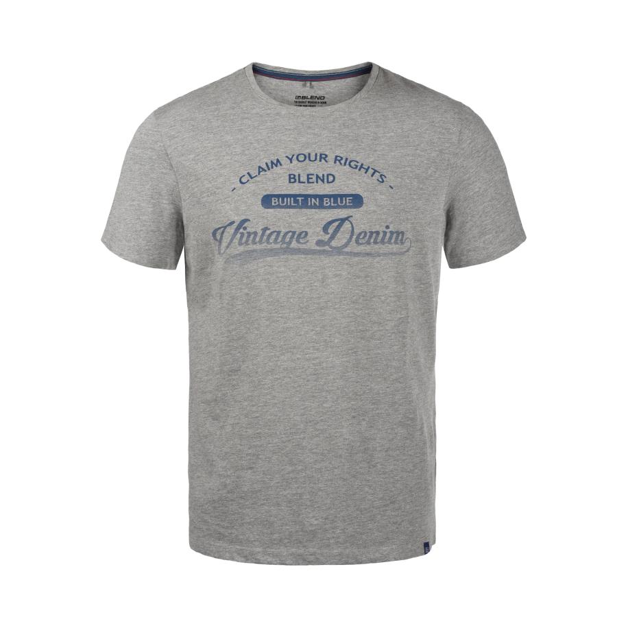 Blend BLEND Shirt PILO donkerblauw / grijs -