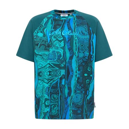 carlo colucci Carlo Colucci Shirt Eschfaller turquoise / azuur / neonblauw / petrol