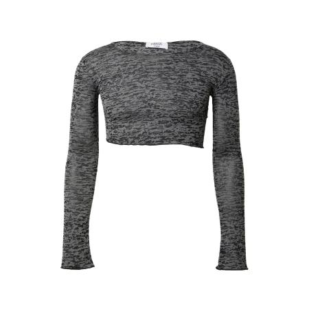 ARRANGE Asymmetrische top met halternek en lange pasvorm, borduursel en franjes in zwart