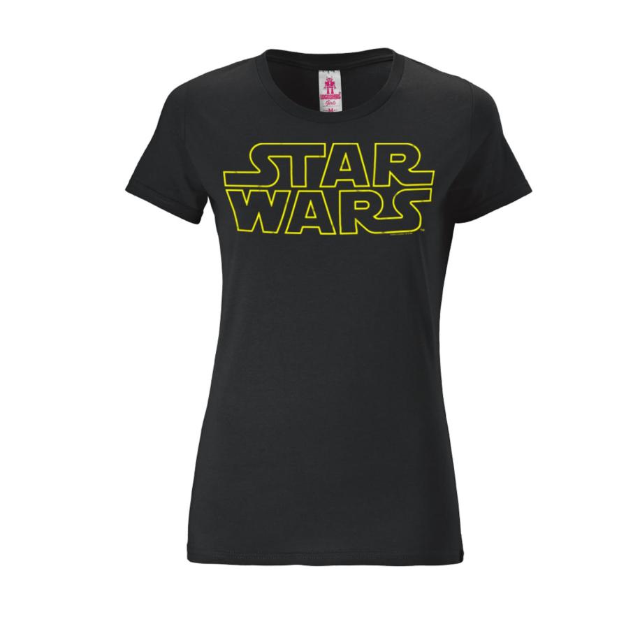 LOGOSHIRT Shirt Krieg der Sterne geel / zwart Zwart