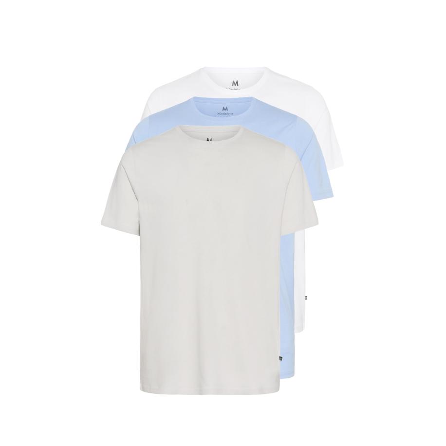 Matinique Matinique Shirt Jermane lichtblauw / lichtgrijs / wit -