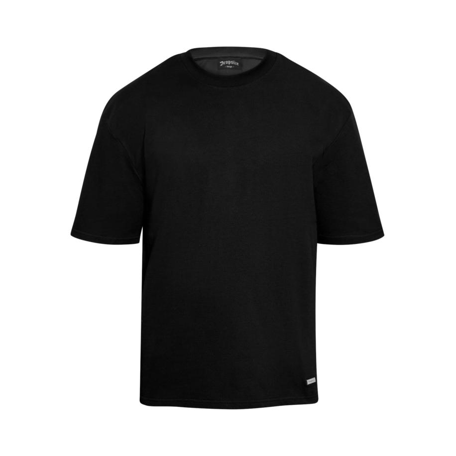 Dropsize Shirt zwart / zilver Zwart