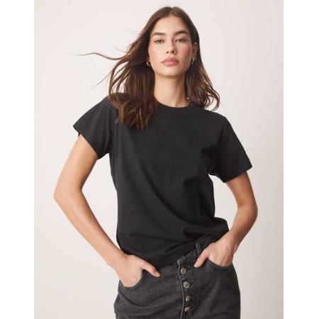 Abercrombie & Fitch Ruimvallend T-shirt met korte mouwen in zwart
