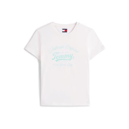 Tommy Jeans Tommy Jeans Shirt ESSENTIAL lichtgroen / wit