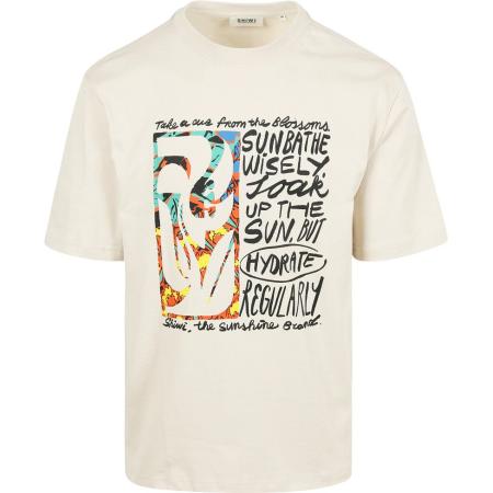 Shiwi T-Shirt Jay Flower Block Beige