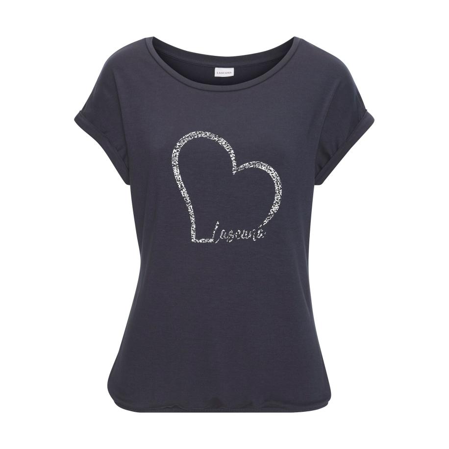 Lascana LASCANA Shirt navy / wit -