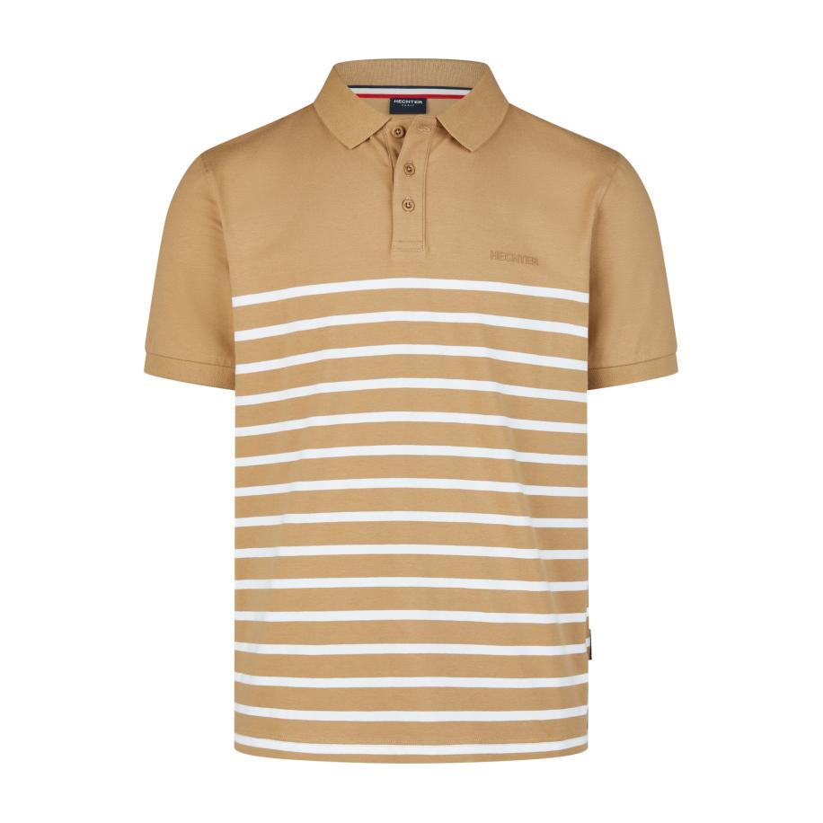 HECHTER PARIS HECHTER PARIS Shirt camel / wit -