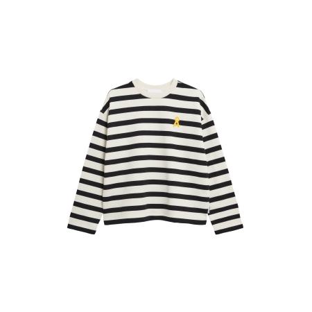 Armedangels ARMEDANGELS Sweatshirt FRANKAA zwart / wit